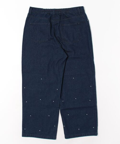 UNDOVE（アンドゥーブ）の「コーデの主役！パールデニムパンツ／６９丈（その他パンツ・レディース・インディゴブルー・X-LARGE/LARGE/MEDIUM）」の3枚目の写真