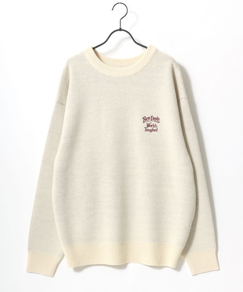 BEN DAVIS(ベンデイビス)の「BEN DAVIS/ベンデイビス CLASSIC LOGO KNIT TOP/オーバーサイズ ニット ストリート バックプリント ロゴ ワンポイント刺繍 セーター/レディース メンズ(ニット/セーター・メンズ・グレー/ブラック/アイボリー/マスタード・M/L/XL)」の13枚目の写真