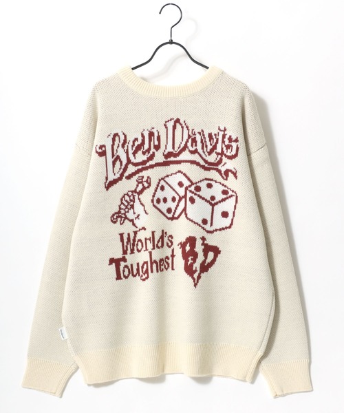 BEN DAVIS(ベンデイビス)の「BEN DAVIS/ベンデイビス CLASSIC LOGO KNIT TOP/オーバーサイズ ニット ストリート バックプリント ロゴ ワンポイント刺繍 セーター/レディース メンズ(ニット/セーター・メンズ・グレー/ブラック/アイボリー/マスタード・M/L/XL)」の14枚目の写真