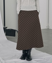 Unblend（アンブレンド）の「【Unblend】バイアスチェック/ドット フレアスカート（スカート）」