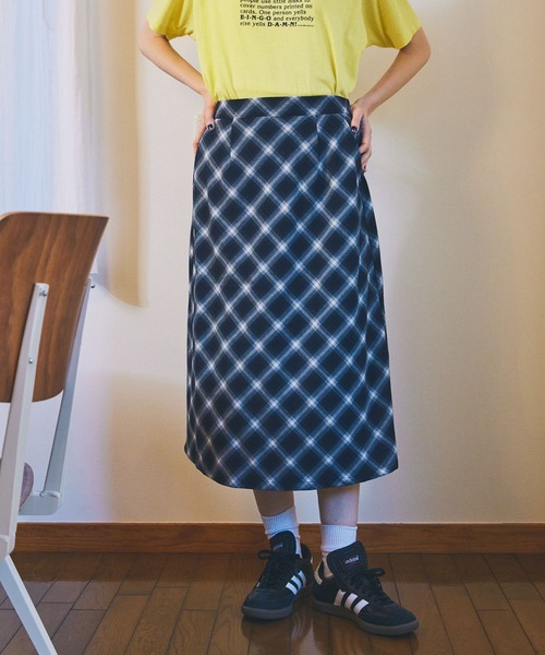 alice auaa チェックドットフリンジスカート alice auaa チェックドットフリンジスカート CATEGORY skirt