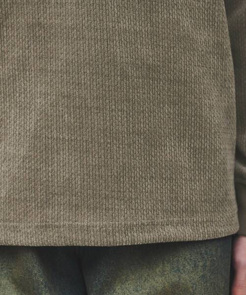 tk.TAKEO KIKUCHI（ティーケータケオキクチ）の「◆ジャカードモールポロカットソー（Tシャツ/カットソー・メンズ・グレー/ブラック・02/03）」の10枚目の写真