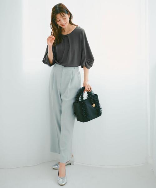 index（インデックス）の「2WAYフリルショルダーバッグ（トートバッグ・レディース・ピンク系/ライトグレー/ブラック・00）」の4枚目の写真