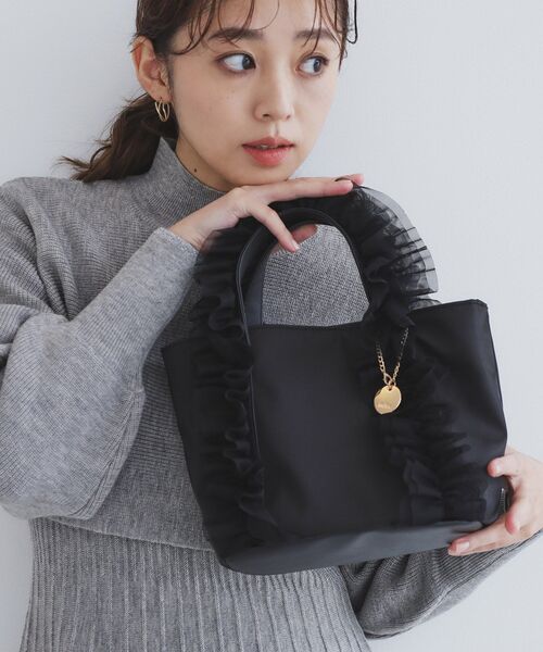 index（インデックス）の「2WAYフリルショルダーバッグ（トートバッグ・レディース・ピンク系/ライトグレー/ブラック・00）」の7枚目の写真