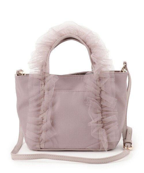 index（インデックス）の「2WAYフリルショルダーバッグ（トートバッグ・レディース・ピンク系/ライトグレー/ブラック・00）」の14枚目の写真