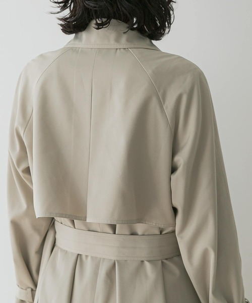 URBAN RESEARCH ROSSO WOMEN(アーバンリサーチ ロッソ)の「撥水オーバートレンチコート(トレンチコート・レディース・ネイビー/グレー系その他・38/36)」の8枚目の写真