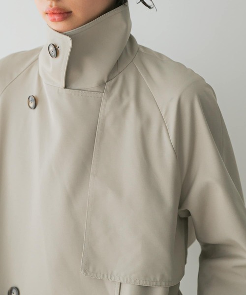 URBAN RESEARCH ROSSO WOMEN(アーバンリサーチ ロッソ)の「撥水オーバートレンチコート(トレンチコート・レディース・ネイビー/グレー系その他・38/36)」の9枚目の写真