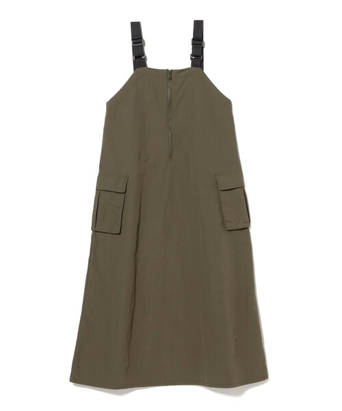 B:MING by BEAMS（ビーミングバイビームス）の「【洗える】2WAY ミリタリー ワンピース（S～M）（ジャンパースカート・レディース・ダークグリーン/ナチュラル・MEDIUM/SMALL）」の16枚目の写真