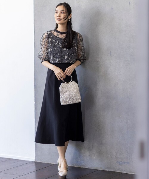 ANY SIS（エニィスィス）の「【2WAY】リングメタルスパンコール ショルダーバッグ（ショルダーバッグ・レディース・シルバー系/ブラック系・2）」の3枚目の写真