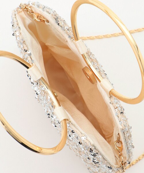 ANY SIS（エニィスィス）の「【2WAY】リングメタルスパンコール ショルダーバッグ（ショルダーバッグ・レディース・シルバー系/ブラック系・2）」の16枚目の写真