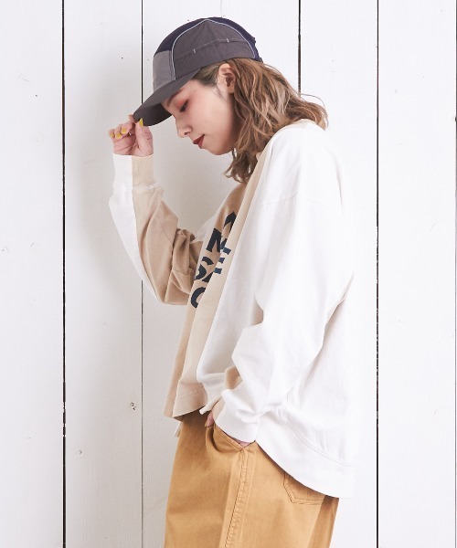 CUBE SUGAR(キューブシュガー)の「配色ワークキャップ(キャップ・レディース・グレー/ブラック/ベージュ・M)」の19枚目の写真