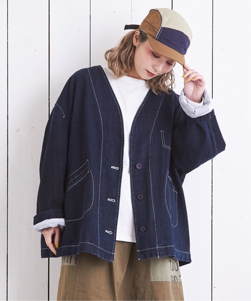 CUBE SUGAR(キューブシュガー)の「配色ワークキャップ(キャップ・レディース・グレー/ブラック/ベージュ・M)」の14枚目の写真