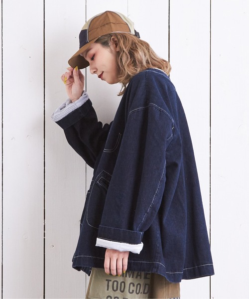 CUBE SUGAR(キューブシュガー)の「配色ワークキャップ(キャップ・レディース・グレー/ブラック/ベージュ・M)」の13枚目の写真