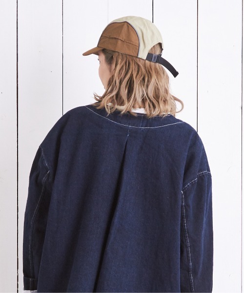 CUBE SUGAR(キューブシュガー)の「配色ワークキャップ(キャップ・レディース・グレー/ブラック/ベージュ・M)」の12枚目の写真