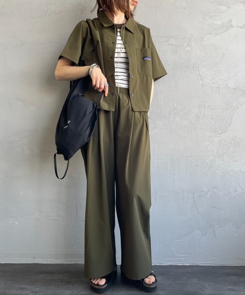 thousand mile レジャーセットアップ シャツ ショートパンツ THOUSAND MILE】SHORT SLEEVE SHIRT & SHORT PANTS SET/ショート