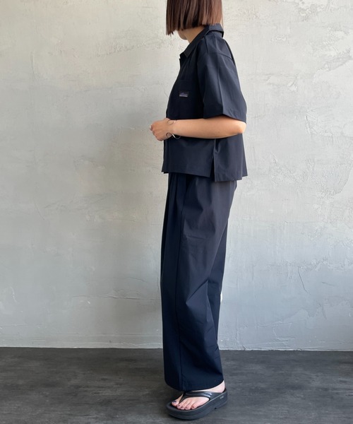 k サウザンドマイル セットアップ シャツ パンツ ブラック ワイド 半袖 THOUSAND MILE パンツ 「THOUSAND MILE/サウザンドマイル」 別注