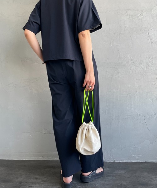 k サウザンドマイル セットアップ シャツ パンツ ブラック ワイド 半袖 THOUSAND MILE サウザンドマイル セットアップ Tシャツ パンツ