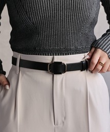 【選べる】フェイクレザーノンホールベルト