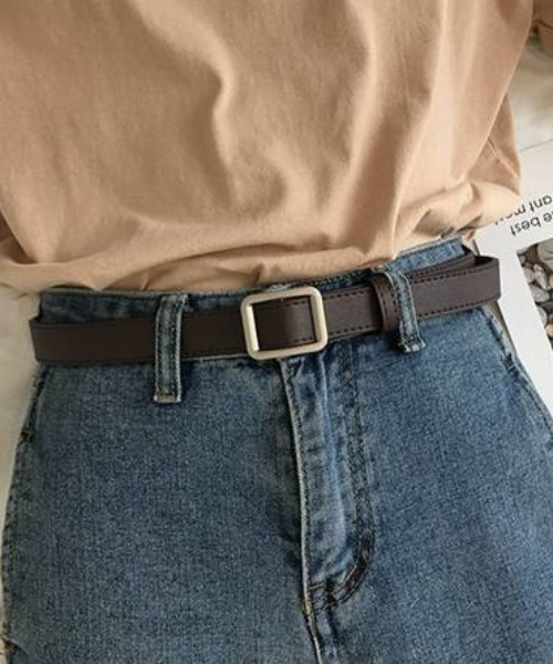 ap retro（アプレトロ）の「【選べる】フェイクレザーノンホールベルト（ベルト・レディース・ベージュ/モカ/ブラウン/キャメル/ベージュ系その他/ブラック系その他/ブラック・FREE）」の20枚目の写真