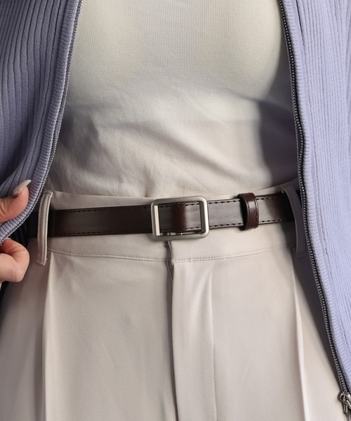 ap retro（アプレトロ）の「【選べる】フェイクレザーノンホールベルト（ベルト・レディース・ベージュ/モカ/ブラウン/キャメル/ベージュ系その他/ブラック系その他/ブラック・FREE）」の17枚目の写真