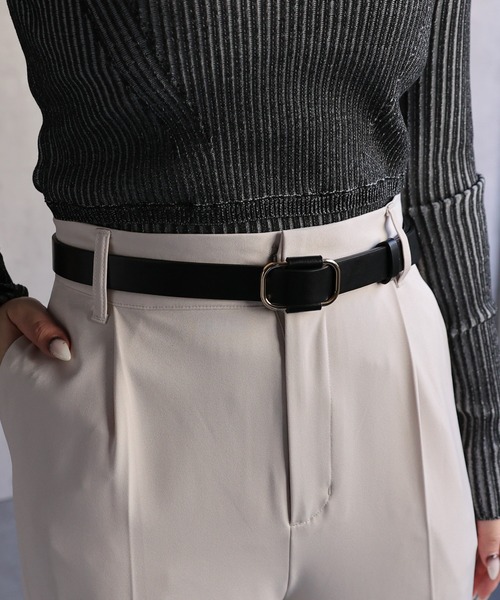 ap retro（アプレトロ）の「【選べる】フェイクレザーノンホールベルト（ベルト・レディース・ベージュ/モカ/ブラウン/キャメル/ベージュ系その他/ブラック系その他/ブラック・FREE）」の11枚目の写真