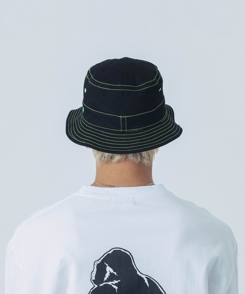 XLARGE（エクストララージ）の「CONTRAST STITCHED BUCKET HAT（ハット・メンズ・ブラック/ネイビー/パープル・L/M）」の10枚目の写真