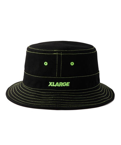 XLARGE（エクストララージ）の「CONTRAST STITCHED BUCKET HAT（ハット・メンズ・ブラック/ネイビー/パープル・L/M）」の5枚目の写真