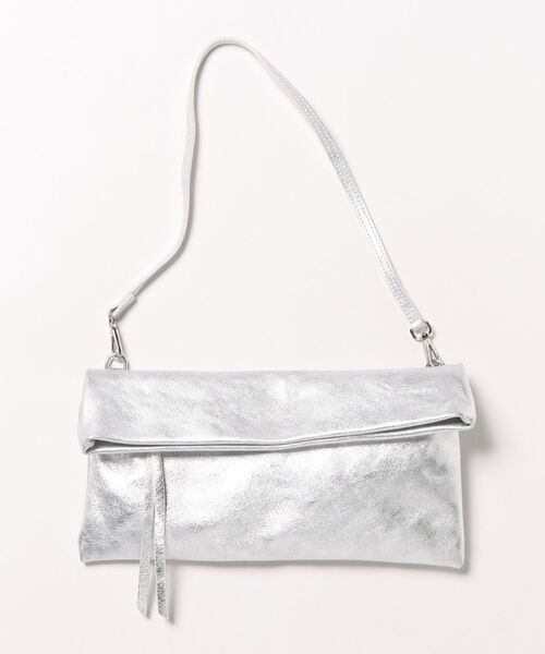 andrea cardone(アンドレアカルドネ)の「【ANDREA CARDONE】レザーワイド2wayサコッシュ(Q56363)(ショルダーバッグ・レディース・ブロンズ/シルバー・ALL)」の2枚目の写真