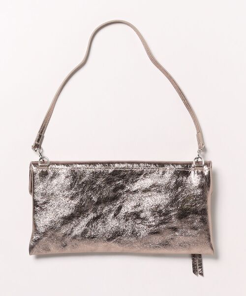 andrea cardone(アンドレアカルドネ)の「【ANDREA CARDONE】レザーワイド2wayサコッシュ(Q56363)(ショルダーバッグ・レディース・ブロンズ/シルバー・ALL)」の3枚目の写真
