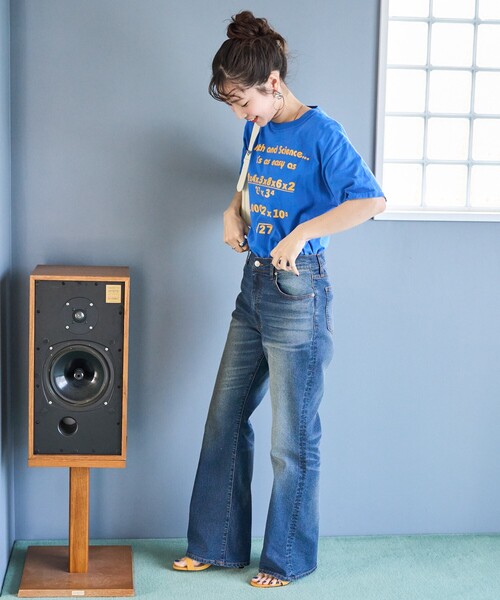 FREAK'S STORE（フリークスストア）の「限定展開　フレアデニム（デニムパンツ・レディース・ブルー/ネイビー/ブラック/サックスブルー・24/25/26/27）」の6枚目の写真