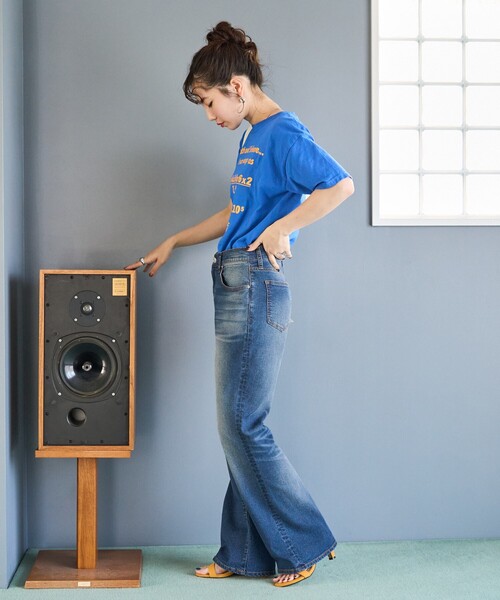 FREAK'S STORE（フリークスストア）の「限定展開　フレアデニム（デニムパンツ・レディース・ブルー/ネイビー/ブラック/サックスブルー・24/25/26/27）」の8枚目の写真