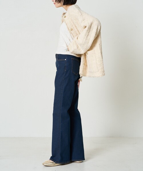 FREAK'S STORE（フリークスストア）の「限定展開　フレアデニム（デニムパンツ・レディース・ブルー/ネイビー/ブラック/サックスブルー・24/25/26/27）」の19枚目の写真