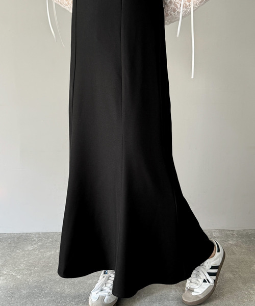 classicalelf(クラシカルエルフ)の「後ろ姿が魅力!麻調バックリボンマーメイドキャミワンピース(ワンピース・レディース・モカ/ブラック・X-LARGE/MEDIUM/SMALL/LARGE)」の10枚目の写真