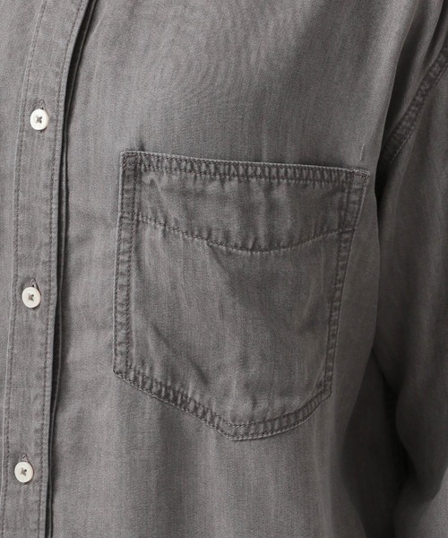 BAYFLOW（ベイフロー）の「[簡単ブラウジング仕様]2WAYデニムシャツ（シャツ/ブラウス・レディース・グレー/ライトブルー・FREE）」の16枚目の写真