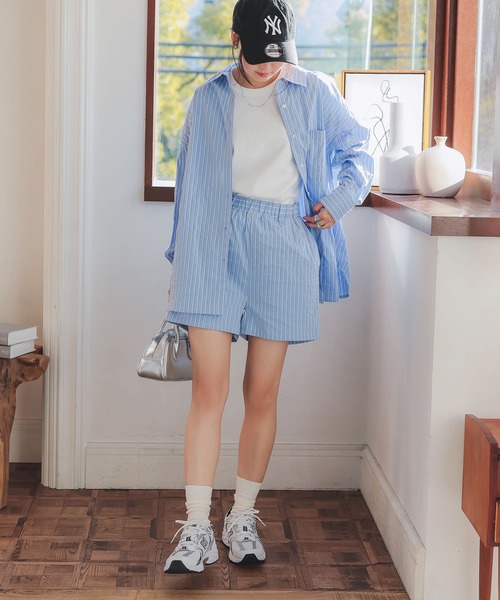 ストライプシャツセットアップ（セットアップ）｜KOBE LETTUCE