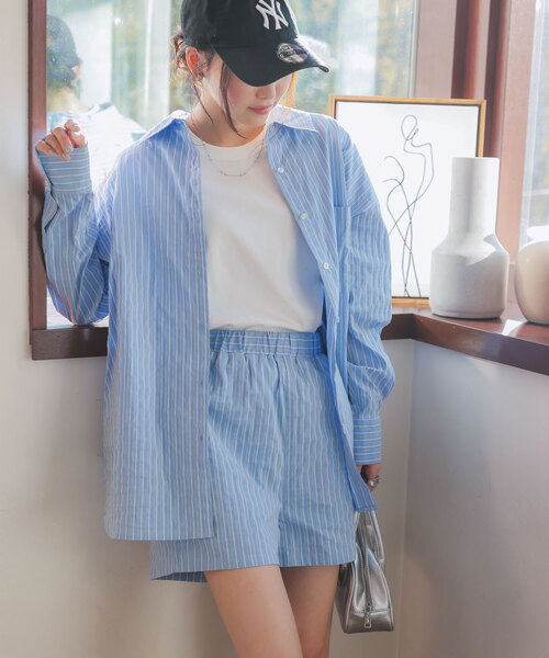 ストライプシャツセットアップ（セットアップ）｜KOBE LETTUCE