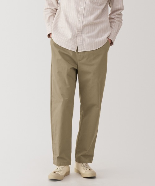 無印良品（ムジルシリョウヒン）の「紳士　洗いざらしコットンイージーパンツ（その他パンツ・メンズ・ブラック/ベージュ/グリーン系/チャコールグレー/ブルー系/カーキ系・XL/L/M/S）」の3枚目の写真