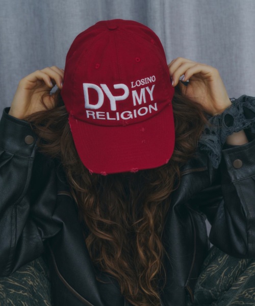 DTYYPE(ドタイプ)の「刺繍ダメージ入りMYキャップ(キャップ・レディース・チャコールグレー/ネイビー/レッド・FREE)」の11枚目の写真