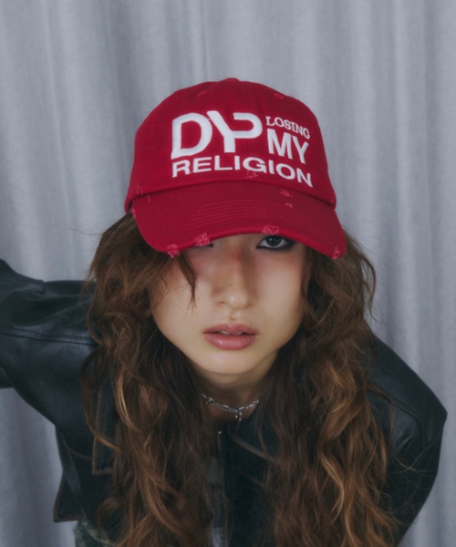 DTYYPE(ドタイプ)の「刺繍ダメージ入りMYキャップ(キャップ・レディース・チャコールグレー/ネイビー/レッド・FREE)」の12枚目の写真