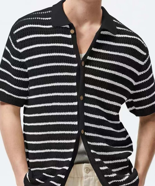 aimoha neo — Retro Knit Polo Shirt (SS) — ретро вязаное поло (к/р)