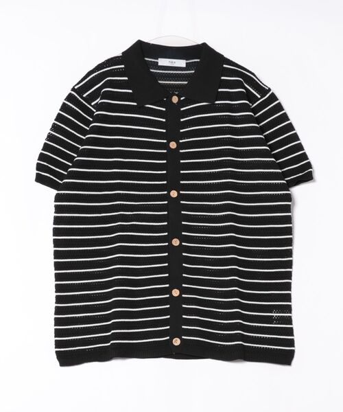 aimoha(アイモハ)の「【aimoha neo】Retro Knit Polo Shirt (SS)(ポロシャツ・メンズ・ブラック/グリーン・LARGE/XX-LARGE/X-LARGE/XXX-LARGE)」の10枚目の写真