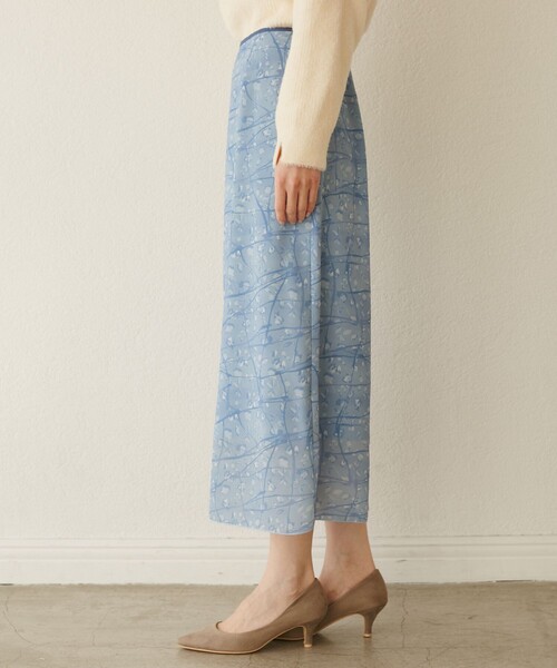 ROPE' PICNIC(ロペピクニック)の「【YOKU MOKU/ヨックモック×ROPE' PICNIC】ナロースカート(スカート・レディース・ブルー系その他4/キナリ・38/36)」の17枚目の写真