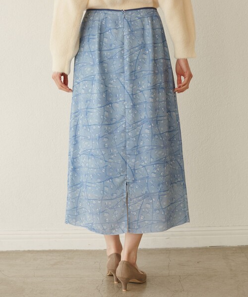 ROPE' PICNIC(ロペピクニック)の「【YOKU MOKU/ヨックモック×ROPE' PICNIC】ナロースカート(スカート・レディース・ブルー系その他4/キナリ・38/36)」の18枚目の写真