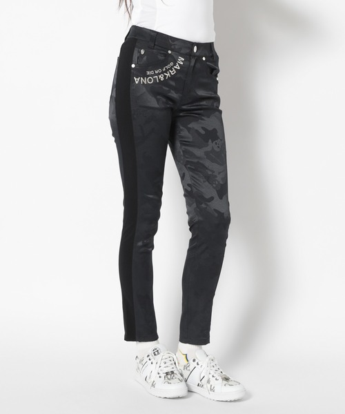 MARK & LONA(マークアンドロナ)の「Gauge Camouflage Slim Pants | WOMEN(その他パンツ・レディース・ホワイト/ブラック・38/36)」の8枚目の写真