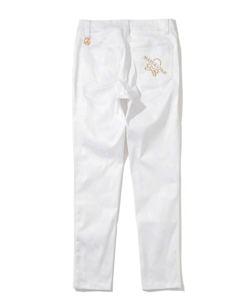 MARK & LONA(マークアンドロナ)の「Gauge Camouflage Slim Pants | WOMEN(その他パンツ・レディース・ホワイト/ブラック・38/36)」の4枚目の写真