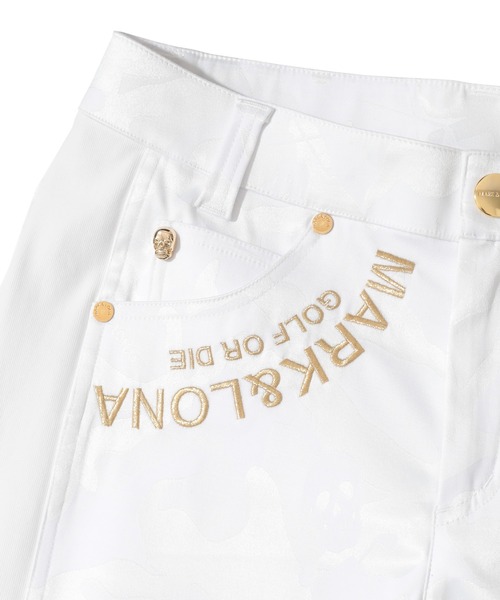 MARK & LONA(マークアンドロナ)の「Gauge Camouflage Slim Pants | WOMEN(その他パンツ・レディース・ホワイト/ブラック・38/36)」の11枚目の写真