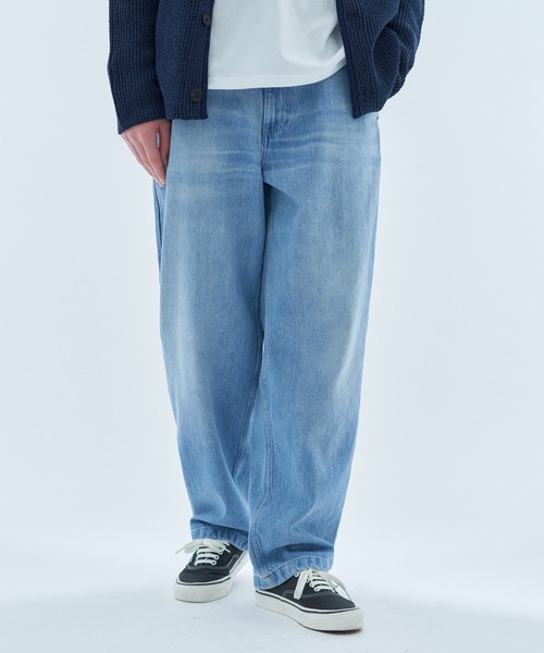 ESTNATION（エストネーション）の「ESTNATION / AUTHEN テーパード デニムトラウザーズ（デニムパンツ・メンズ・ライトブルー/ブラック・30/32/34）」の8枚目の写真