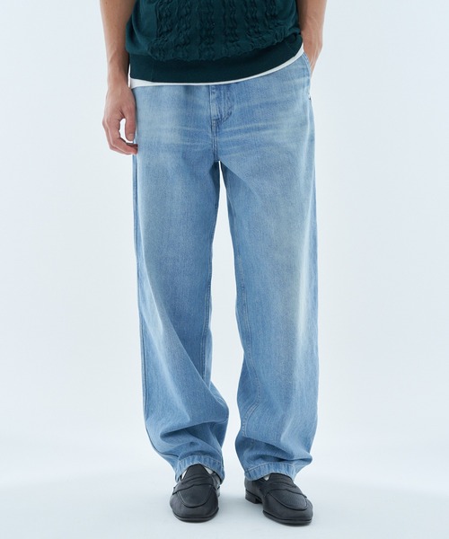 ESTNATION（エストネーション）の「ESTNATION / AUTHEN テーパード デニムトラウザーズ（デニムパンツ・メンズ・ライトブルー/ブラック・30/32/34）」の4枚目の写真