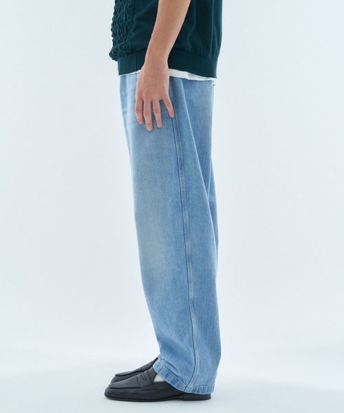 ESTNATION（エストネーション）の「ESTNATION / AUTHEN テーパード デニムトラウザーズ（デニムパンツ・メンズ・ライトブルー/ブラック・30/32/34）」の5枚目の写真