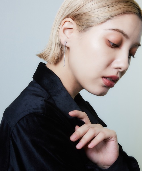 AKEL(アケル)の「【AKEL】アケル/ ジルコニアピアス/金属アレルギー対応(サージカルステンレス)(ピアス(両耳用)・レディース・シルバー/ゴールド・FREE)」の6枚目の写真